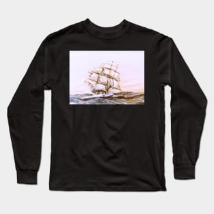 SQUARE RIGGER 'ARIEL'  AT SEA Long Sleeve T-Shirt